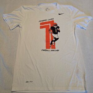 Nike Bengals JaMarr Chase Football Pro NFL ProCamp Dri Fit S Small TShirt Shirt